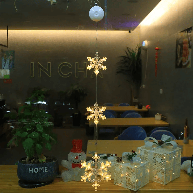 SparkleLights | Lampada LED a forma di stella con fiocco di neve per decorazioni natalizie 34