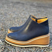 Stivaletti Donna Orthopedic con Zeppa e Zip Laterale per Supporto Arco Plantare, Comfort e Stile Elegante 7