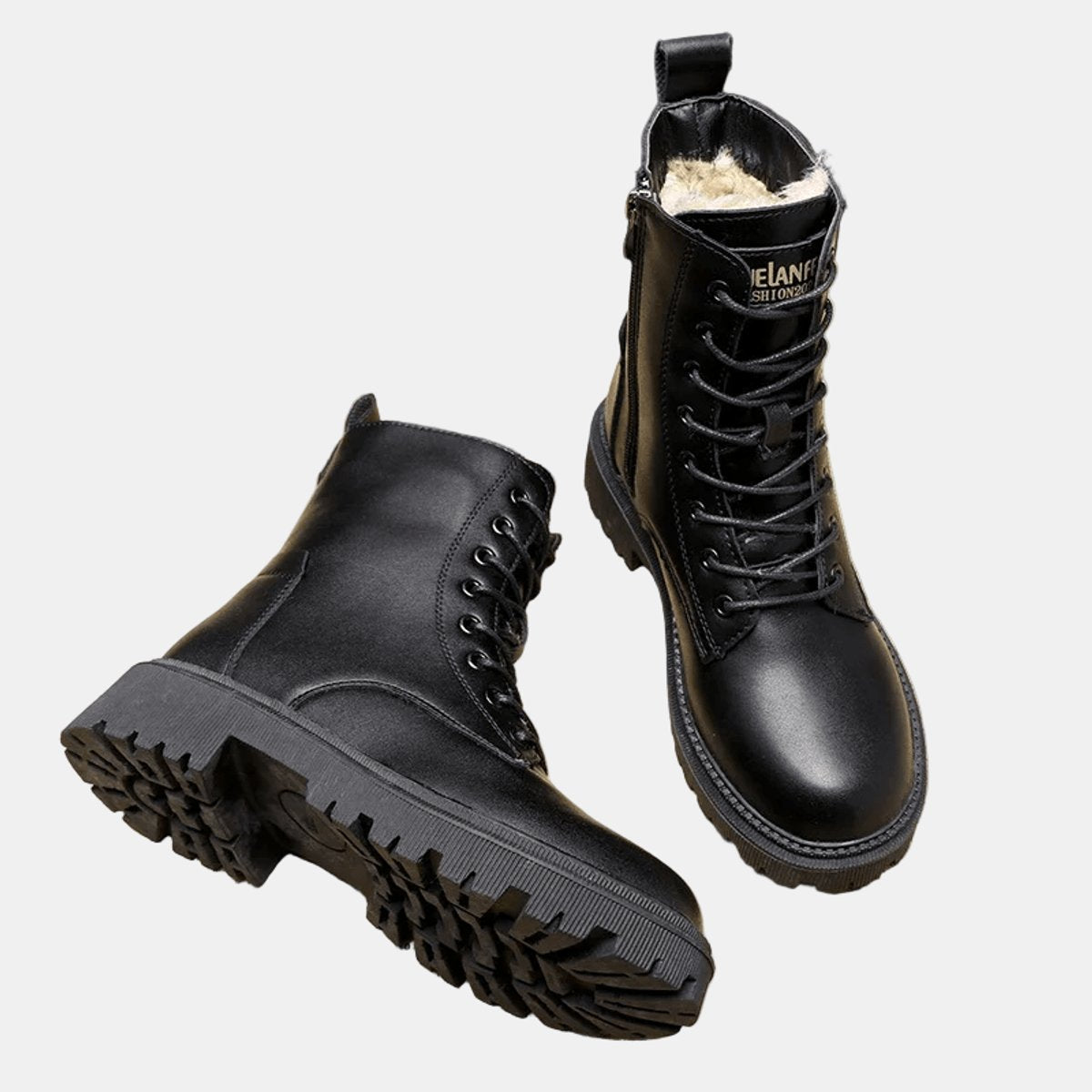 Stivaletti Donna Orthopedic con Zip e Lacci, Supporto Arco Plantare, Caldi e Resistenti 1
