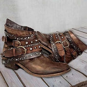 Stivaletti da donna, stivali da cowboy | A punta 0