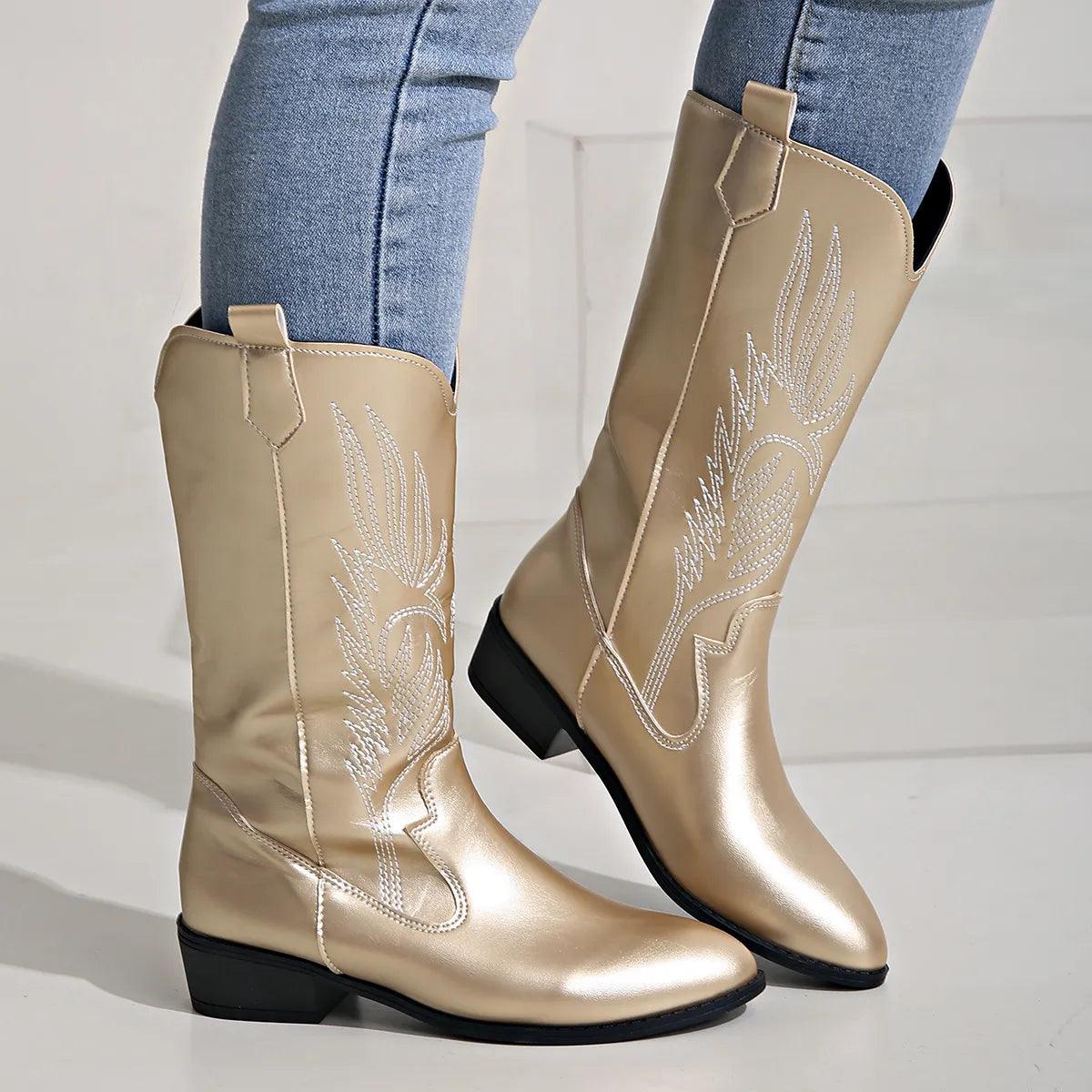 Stivali da cowboy western morbidi per donna | Comodi 2
