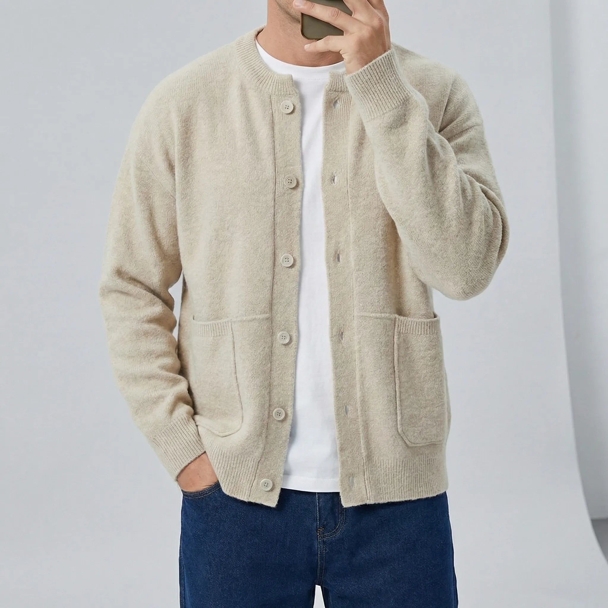Strickjacke Mit Knopfleiste - Tristan 2