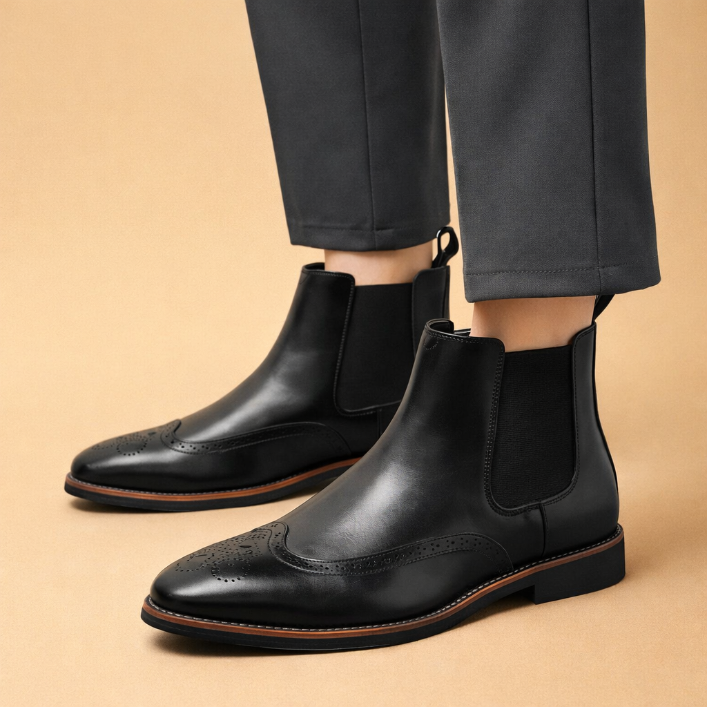 Federico | Botas Chelsea Clássicas Confortáveis para Homem
