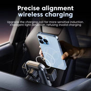 Supporto per telefono con caricabatterie wireless per auto 1