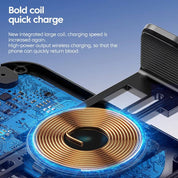 Supporto per telefono con caricabatterie wireless per auto 2