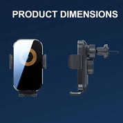 Supporto per telefono con caricabatterie wireless per auto 5