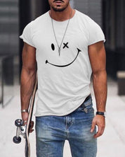 T-shirt Casual da Uomo Girocollo Estiva in Cotone Comoda 0