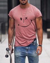 T-shirt Casual da Uomo Girocollo Estiva in Cotone Comoda 2