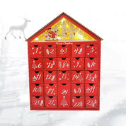 TimberGlow | Elegante calendario dell'Avvento in legno con luci decorative natalizie 2