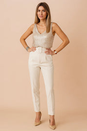 Top Elegante da Cerimonia con Paillettes per Donne - Stile Brillante e Versatile per Occasioni Speciali 2