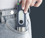 Torcia LED ricaricabile con zoom – Luce laser bianca compatta super luminosa per campeggio, escursionismo, casa ed emergenze all'aperto 2