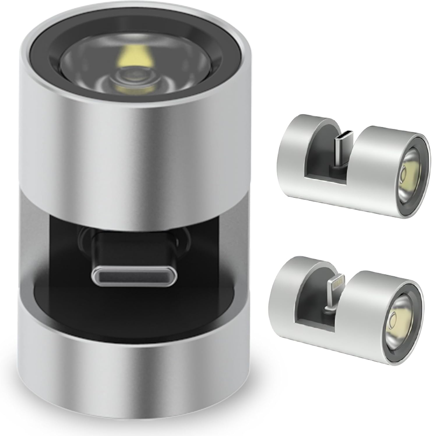 Torcia USB ricaricabile - Torcia tascabile ad alta potenza da 280 lumen per illuminazione tattica all'aperto 6