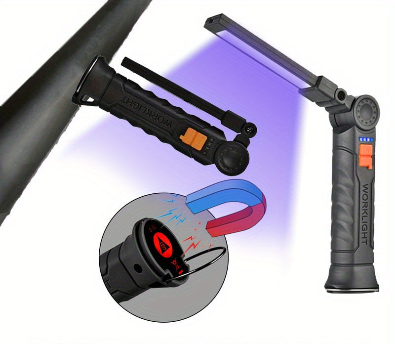 Torcia UV ricaricabile a LED portatile: luce nera per il rilevamento dell'urina degli animali domestici, la pulizia delle macchie e gli elementi essenziali per esterni 2