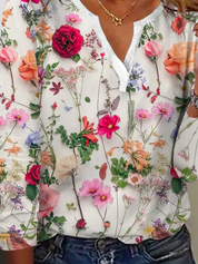 Trendy Blumenmuster Pullover - Lana 1