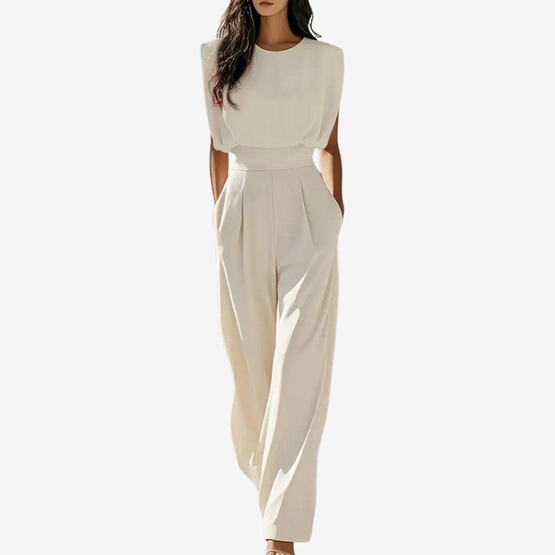 Tuta Donna Elegante con Cintura Definita e Gamba Ampia 0