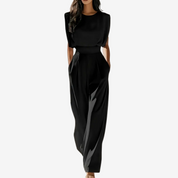Tuta Donna Elegante con Cintura Definita e Gamba Ampia 2