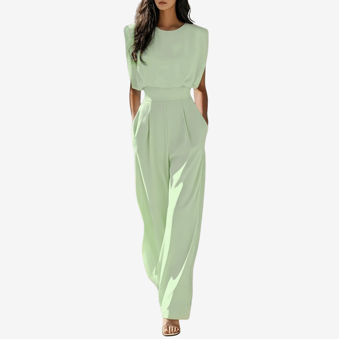 Tuta Donna Elegante con Cintura Definita e Gamba Ampia 4