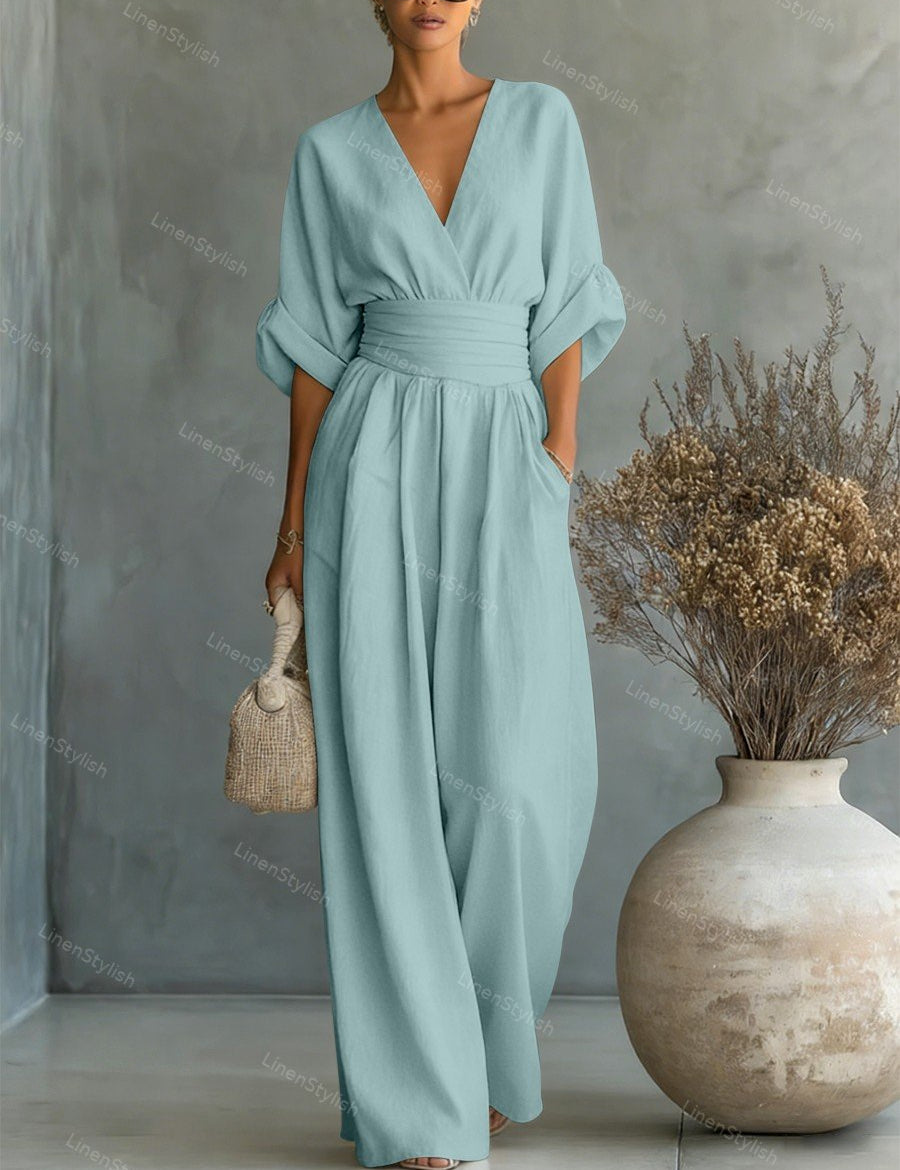 Tuta da Donna Elegante con Scollo a V e Design Contemporaneo 10