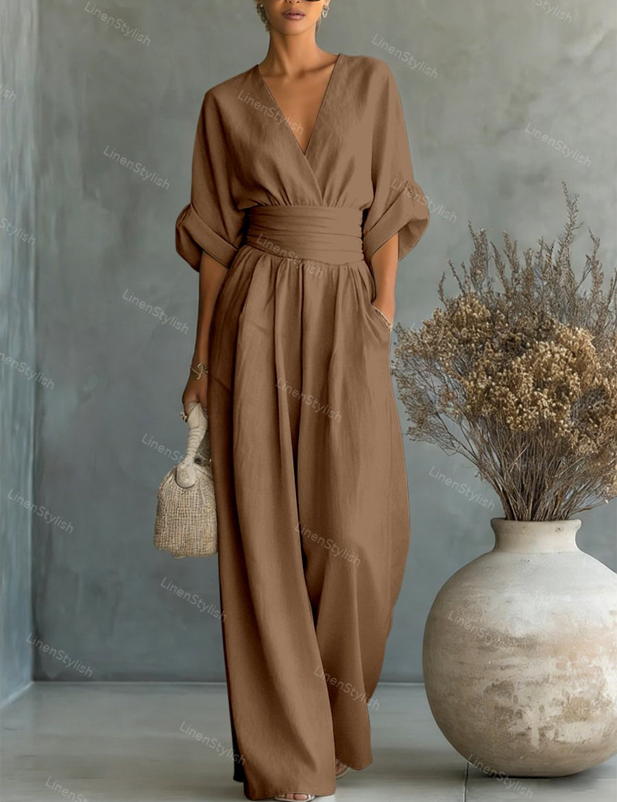 Tuta da Donna Elegante con Scollo a V e Design Contemporaneo 13