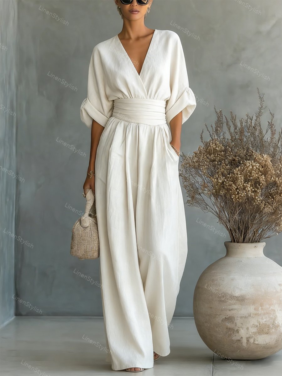 Tuta da Donna Elegante con Scollo a V e Design Contemporaneo 2