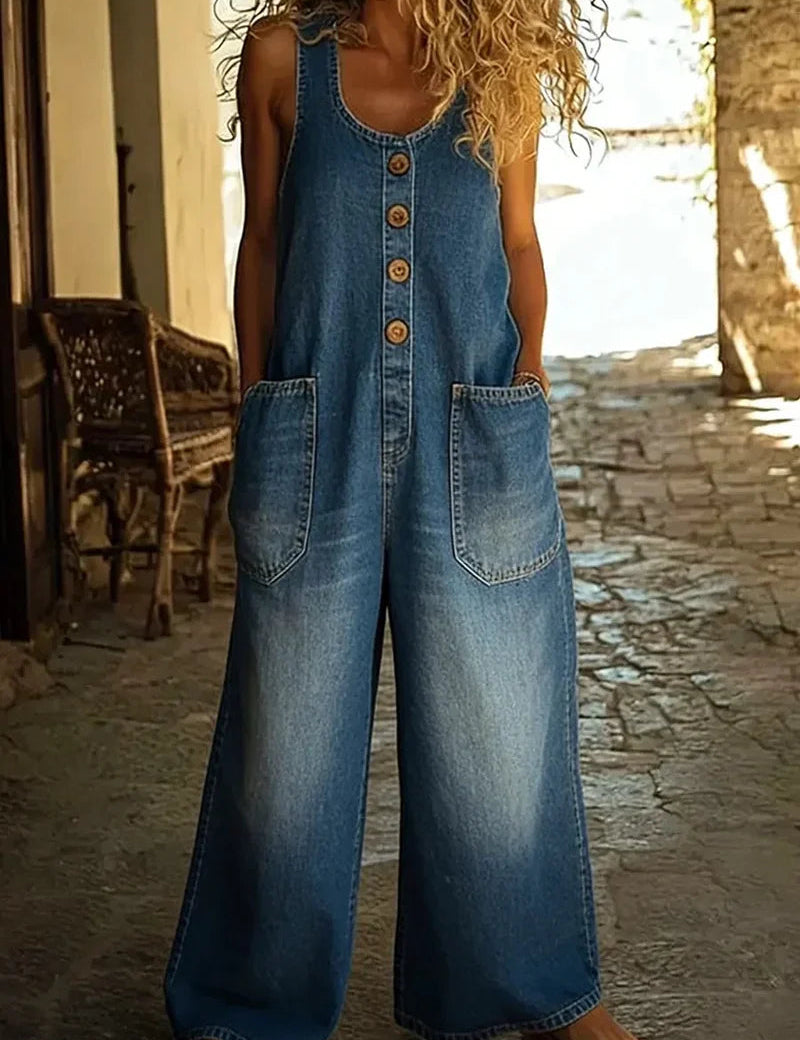 Tuta da Donna Vintage Comoda e Versatile per Look Casual 1