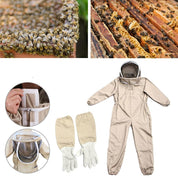 Tuta professionale per apicoltori con ventilazione e guanti protettivi – Tuta di sicurezza resistente per apicoltori e lavori in apiario all'aperto 1
