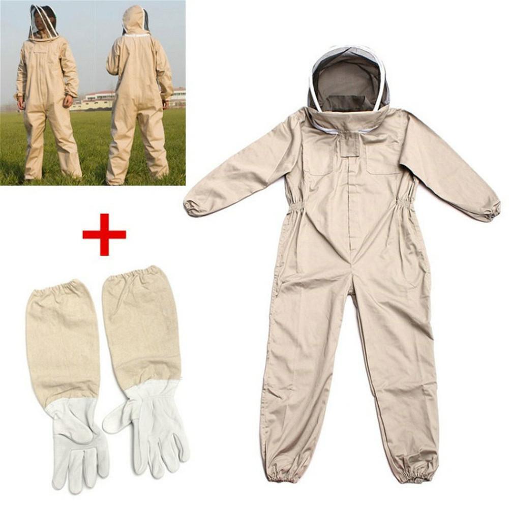Tuta professionale per apicoltori con ventilazione e guanti protettivi – Tuta di sicurezza resistente per apicoltori e lavori in apiario all'aperto 5