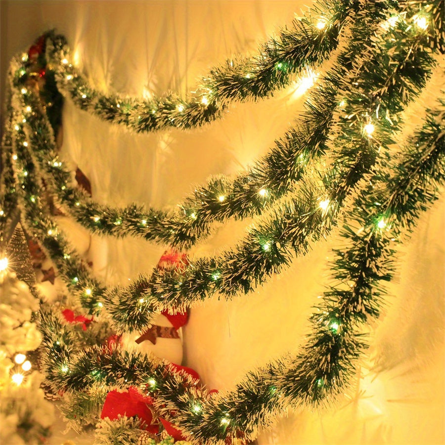 TwinkleTinsel – Set di 2 luci natalizie a LED per uso interno ed esterno 7