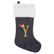 VelvetMonogram | Calza di Natale in velluto personalizzata per decorazioni natalizie 10