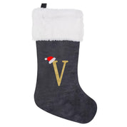 VelvetMonogram | Calza di Natale in velluto personalizzata per decorazioni natalizie 12
