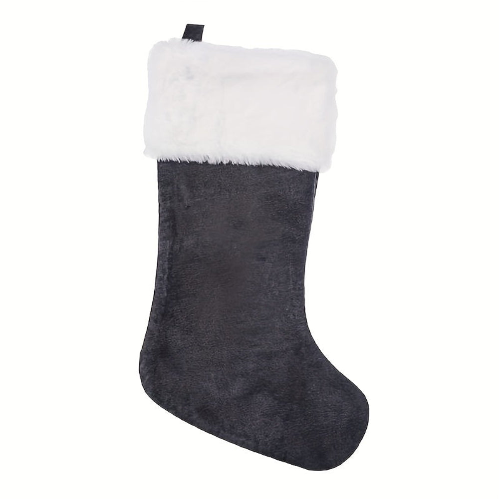 VelvetMonogram | Calza di Natale in velluto personalizzata per decorazioni natalizie 13