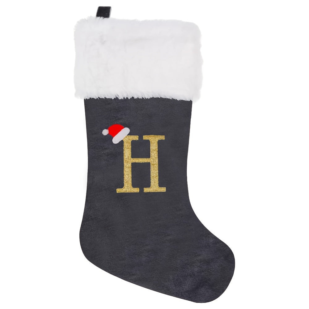 VelvetMonogram | Calza di Natale in velluto personalizzata per decorazioni natalizie 15