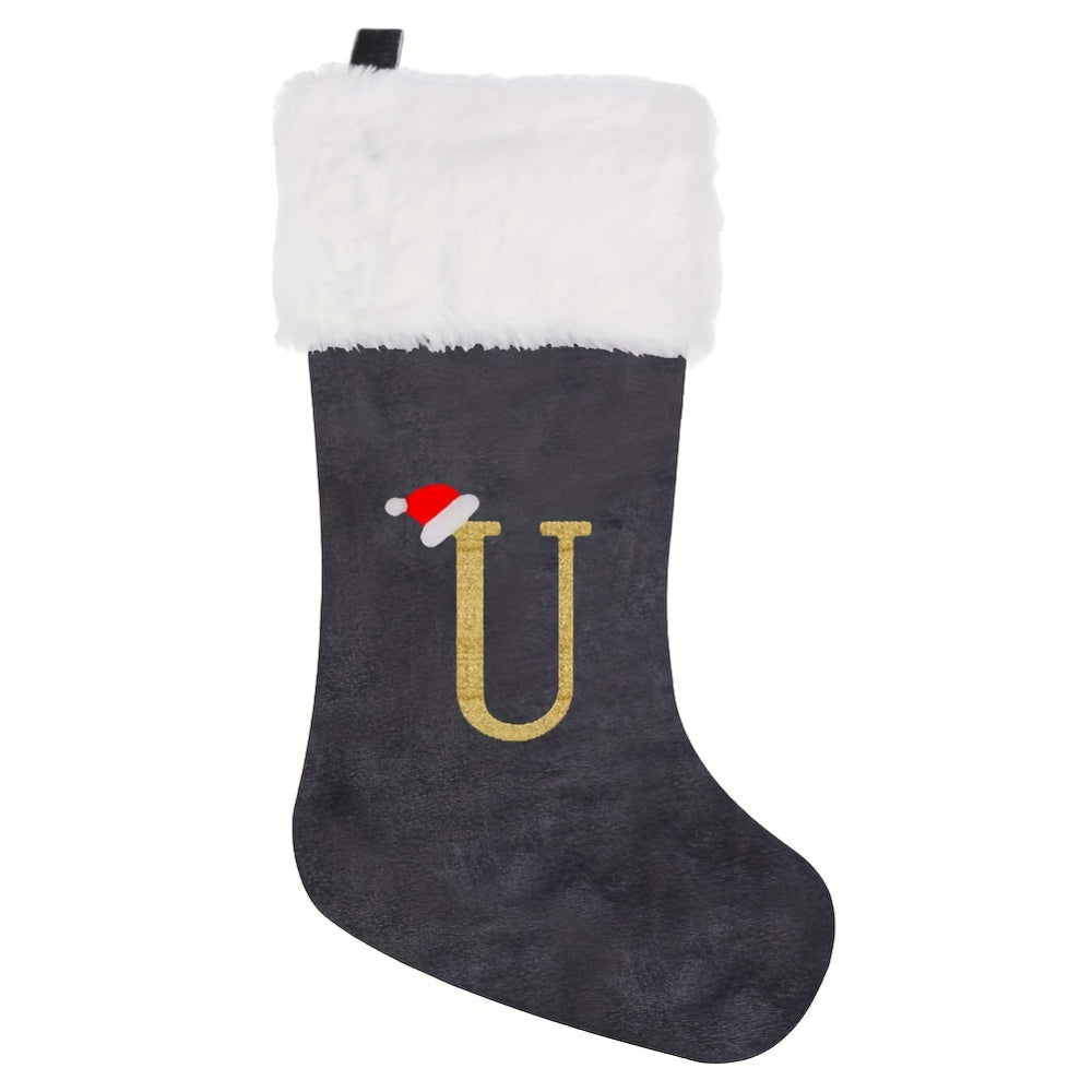 VelvetMonogram | Calza di Natale in velluto personalizzata per decorazioni natalizie 17