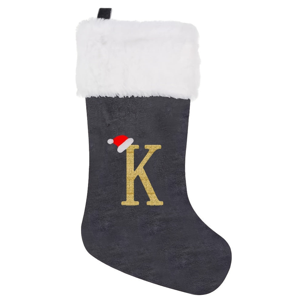 VelvetMonogram | Calza di Natale in velluto personalizzata per decorazioni natalizie 18
