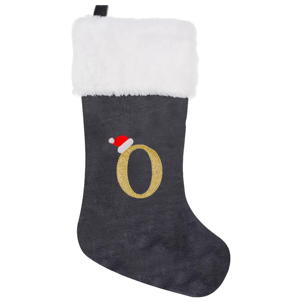 VelvetMonogram | Calza di Natale in velluto personalizzata per decorazioni natalizie 19