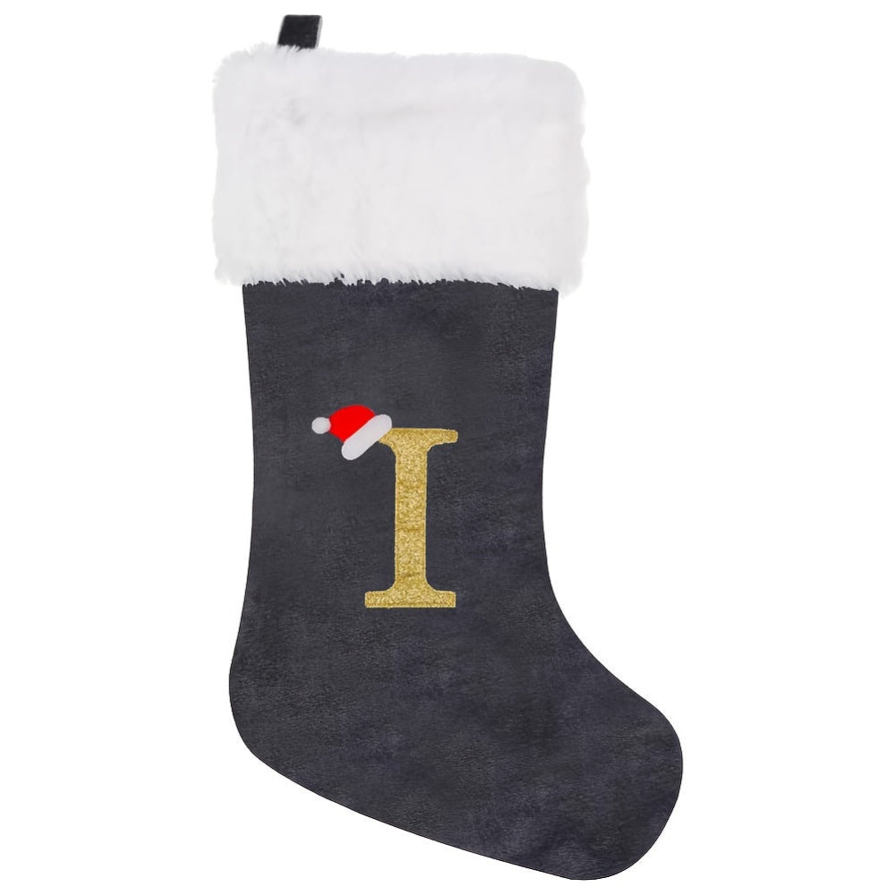 VelvetMonogram | Calza di Natale in velluto personalizzata per decorazioni natalizie 20