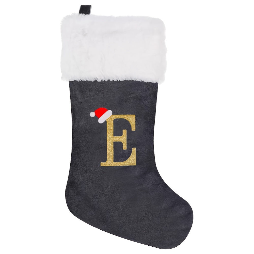 VelvetMonogram | Calza di Natale in velluto personalizzata per decorazioni natalizie 22