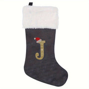 VelvetMonogram | Calza di Natale in velluto personalizzata per decorazioni natalizie 26