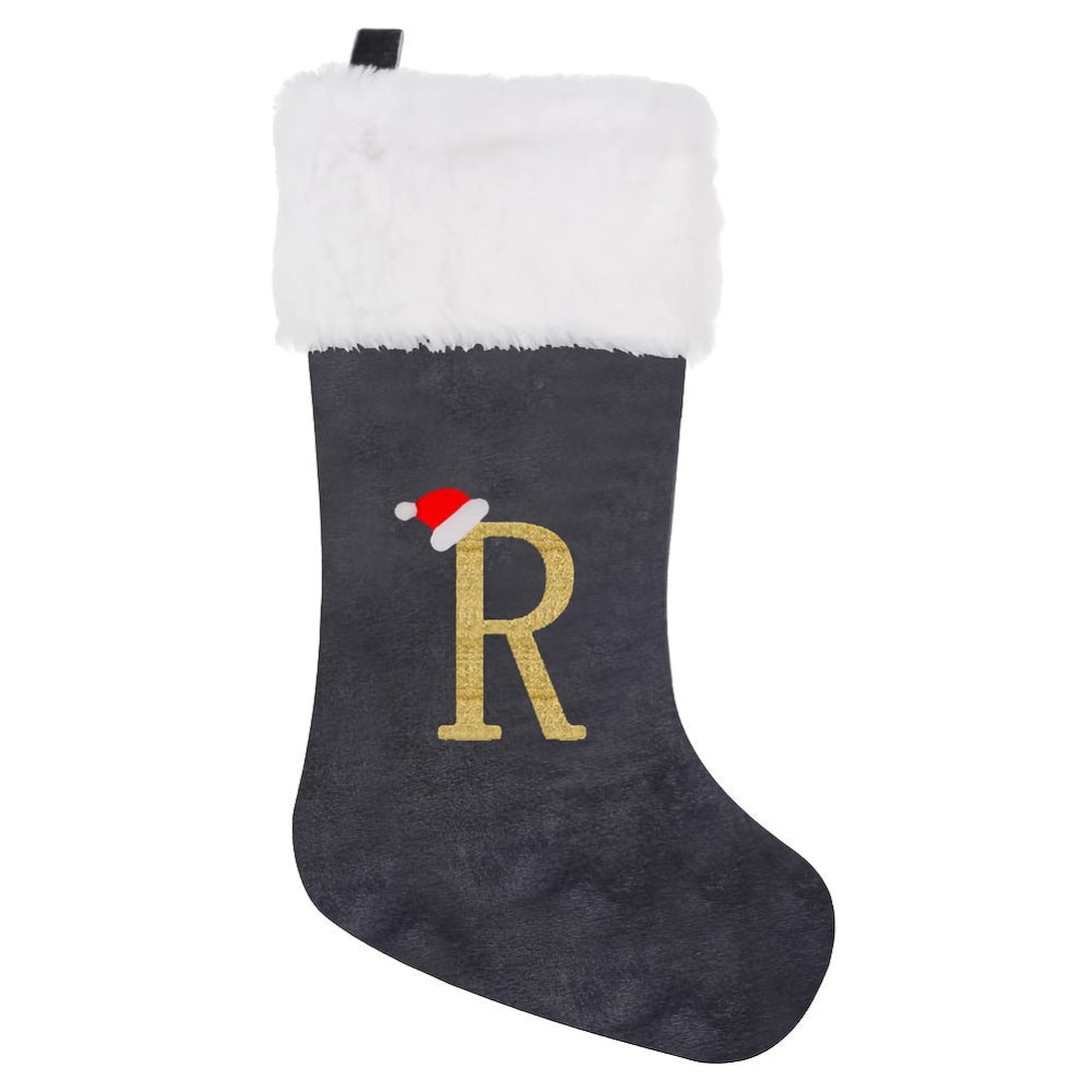VelvetMonogram | Calza di Natale in velluto personalizzata per decorazioni natalizie 29
