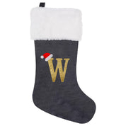 VelvetMonogram | Calza di Natale in velluto personalizzata per decorazioni natalizie 30
