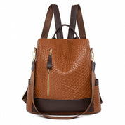 Mochila antirrobo para mujer en elegante piel vegetal