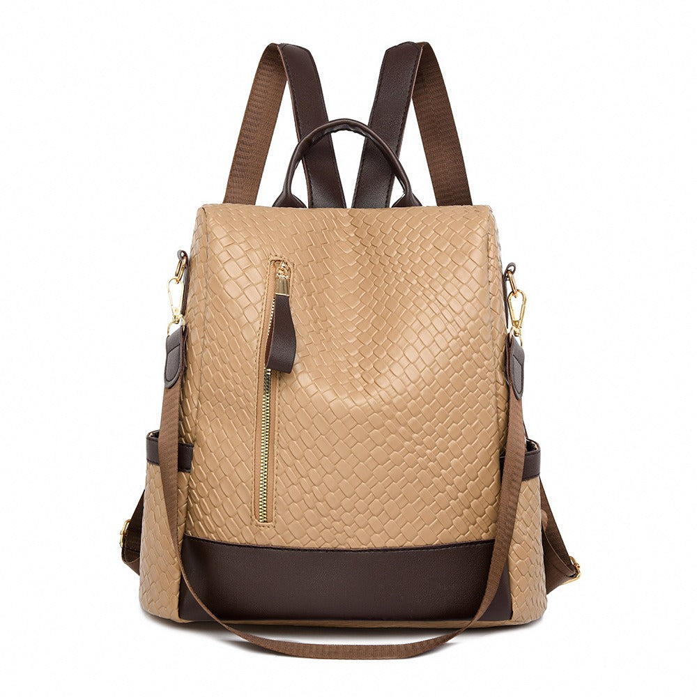 Mochila antirrobo para mujer en elegante piel vegetal