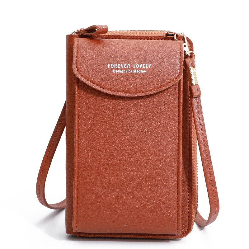 Perla | Portefeuille de voyage porte-passeport en cuir synthétique léger avec bandoulière amovible