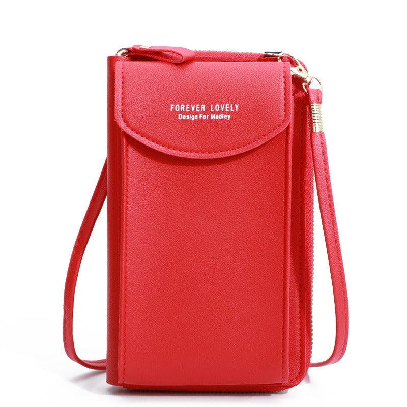 Perla | Portefeuille de voyage porte-passeport en cuir synthétique léger avec bandoulière amovible