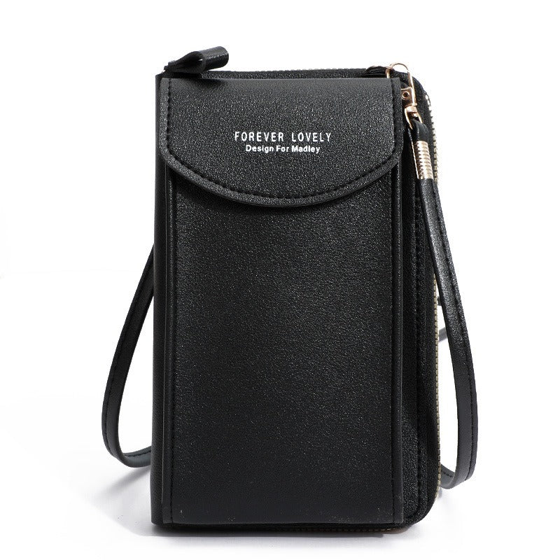 Perla | Portefeuille de voyage porte-passeport en cuir synthétique léger avec bandoulière amovible