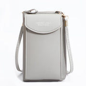 Perla | Portefeuille de voyage porte-passeport en cuir synthétique léger avec bandoulière amovible