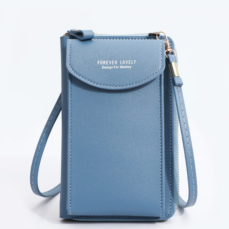 Perla | Portefeuille de voyage porte-passeport en cuir synthétique léger avec bandoulière amovible