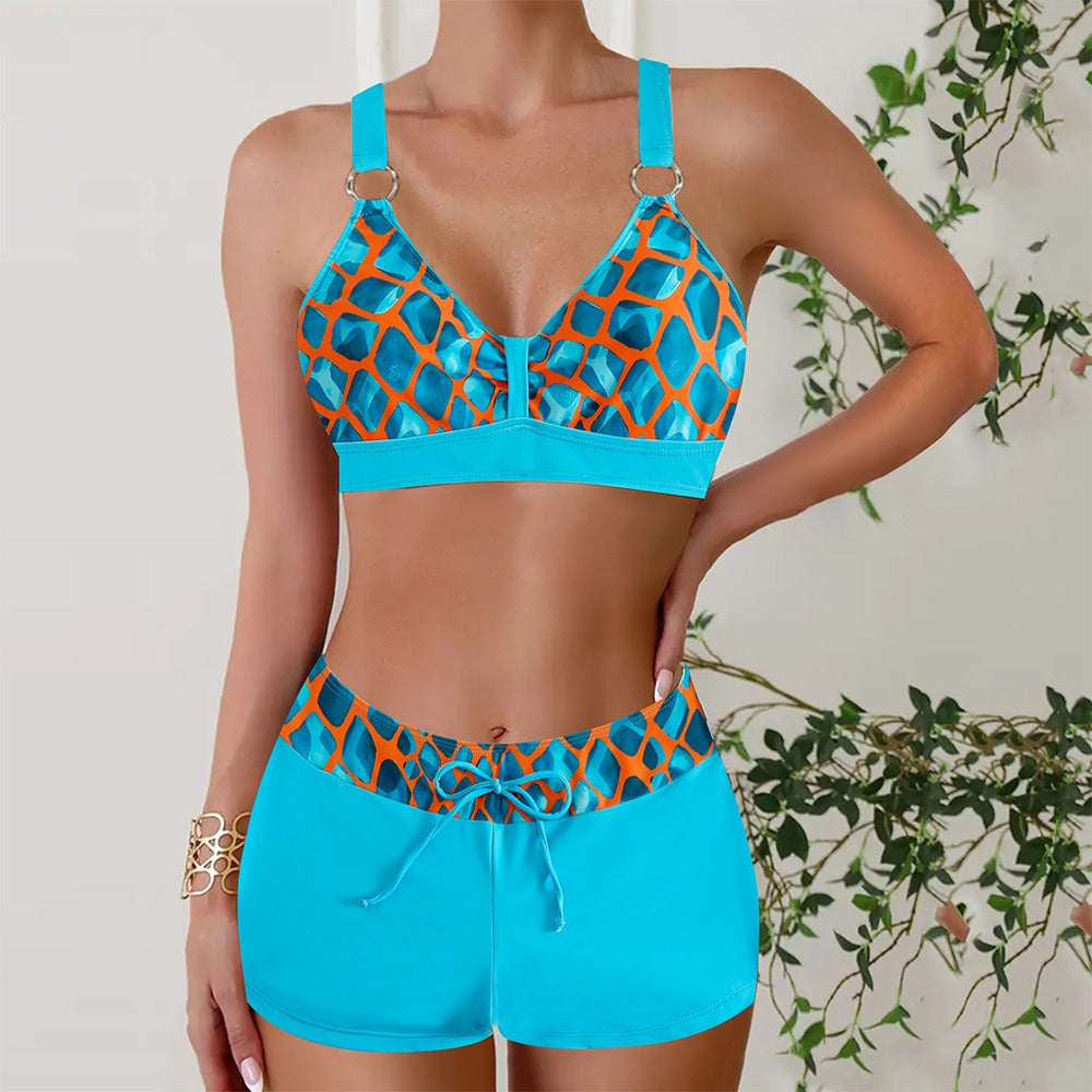 Maillots de bain sportifs d'été en deux pièces pour femmes