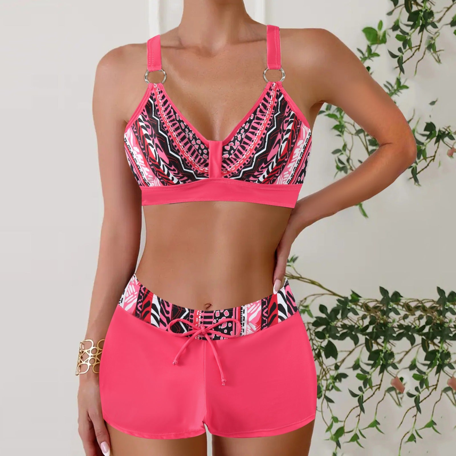 Maillots de bain sportifs d'été en deux pièces pour femmes