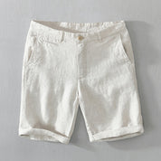 Shorts estivi da uomo - miscela di cotone - Fit rilassato - lunghezza del ginocchio con tasche